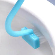 Brosse WC Courbée Bleu Long Manche Nettoyage Efficace - La Boutique Des Toilettes 