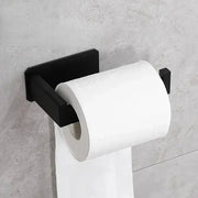 Porte-Papier Toilette Noir Auto-adhésif Sans Perçage - La Boutique Des Toilettes 