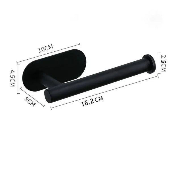 Support Papier Toilette Adhésif Inox Lot de 2 Sans Perçage - La Boutique Des Toilettes 
