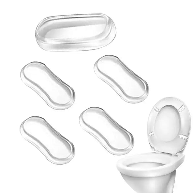 Pads Adhésifs Transparents Amortisseurs pour Abattant WC - La Boutique Des Toilettes 