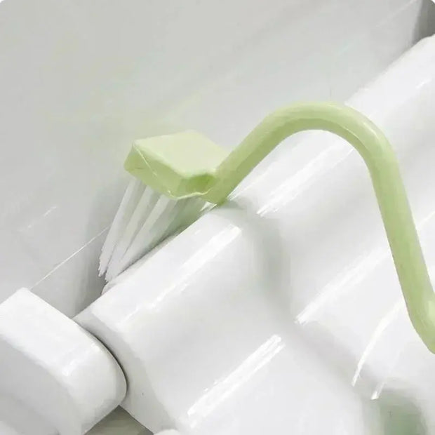 Set de brosses WC courbées manches longs - Vert/Rose - La Boutique Des Toilettes 