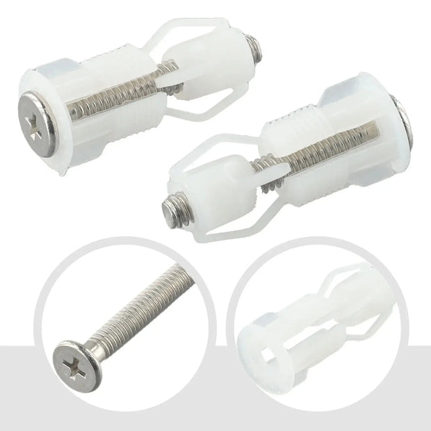 Kit Fixation Abattant WC 2 Pièces avec Vis et Écrou - La Boutique Des Toilettes 