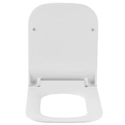 Abattant WC Carré Blanc Soft-Close Antibactérien - La Boutique Des Toilettes 