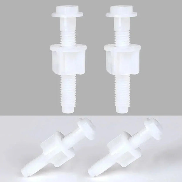 Kit Fixation Abattant WC Universel 2 Pièces Plastique - La Boutique Des Toilettes 