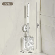 Brosse WC murale à ventouse grise poignée longue - La Boutique Des Toilettes 