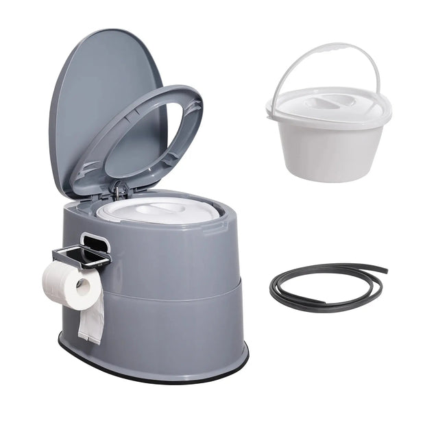 Toilette portable de camping avec seau amovible 1,3G - La Boutique Des Toilettes 