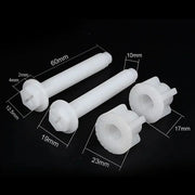 Kit Fixation Abattant WC Universel 2 Pièces Plastique - La Boutique Des Toilettes 