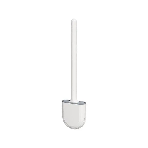 Brosse wc murale à long manche silicone blanc - La Boutique Des Toilettes 