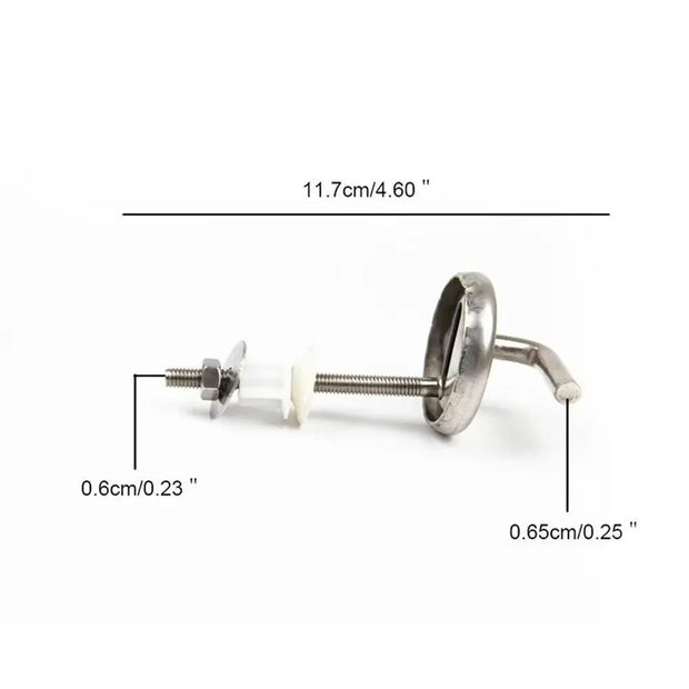 Kit Charnières WC Inox Sans Bruit, 2 Pièces Fixation - La Boutique Des Toilettes 