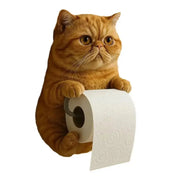 Support Papier Toilette Chat Réaliste 3D Mural pour WC - La Boutique Des Toilettes 