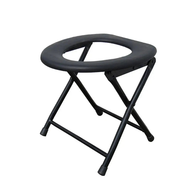 Siège WC Pliable Noir Portable pour Voyage et Camping - La Boutique Des Toilettes 