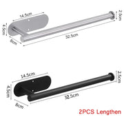Support Papier Toilette Adhésif Inox Lot de 2 Sans Perçage - La Boutique Des Toilettes 