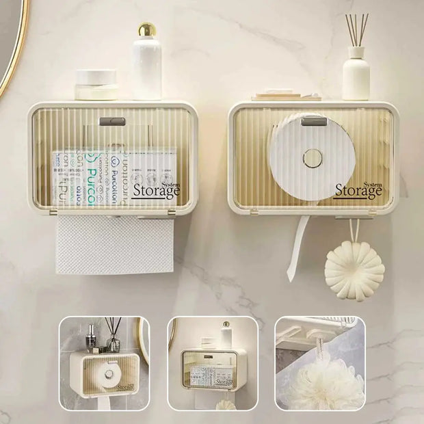 Boîte Murale Étanche pour Papier Toilette et Serviettes - La Boutique Des Toilettes 