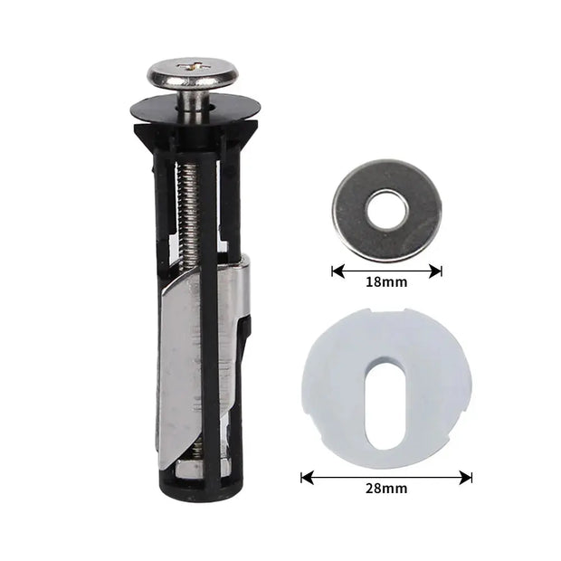 Kit Fixation Siège WC 2 Pièces Acier Inoxydable - La Boutique Des Toilettes 