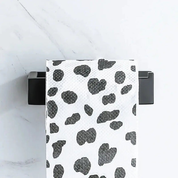 Porte-Papier Toilette Noir Adhésif Sans Perçage - La Boutique Des Toilettes 
