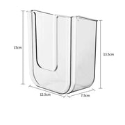 Support Papier Toilette Transparent Sans Perçage Étanche - La Boutique Des Toilettes 