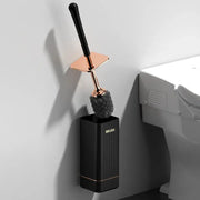 Brosse WC murale 360° en silicone noire - La Boutique Des Toilettes 