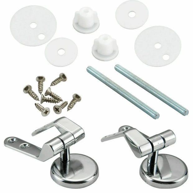 Charnières Inox Universelles 4pcs pour Abattant WC - La Boutique Des Toilettes 