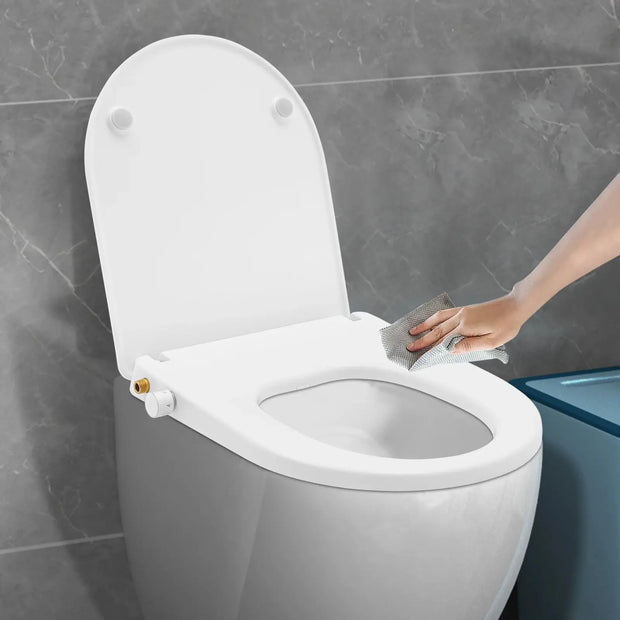 Abattant WC Ovale Réglable Blanc, 2 Modes Lavage - La Boutique Des Toilettes 