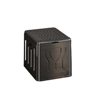 Toilette de camping pliable portable grise pour extérieur