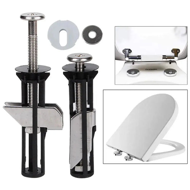 Kit Fixation Siège WC 2 Pièces Acier Inoxydable - La Boutique Des Toilettes 