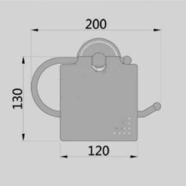 Porte-papier toilette mural rétro en laiton pour salle de bain