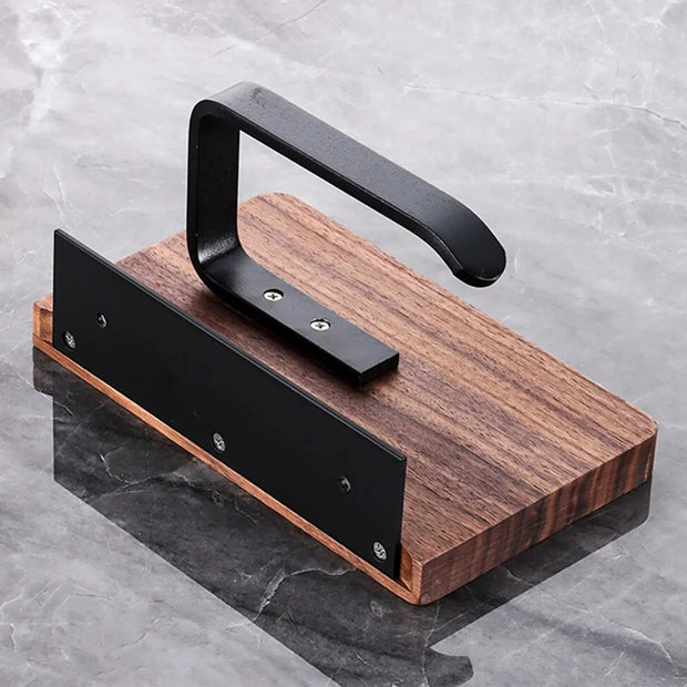 Porte-Papier Toilette Bois Noyer avec Étagère Murale - La Boutique Des Toilettes 