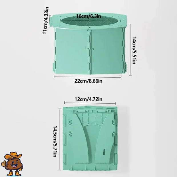 Pot de voyage pliable pour enfant - coloris bleu