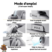 Toilette portable 20L pour camping et caravane 130 kg