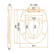 Abattant WC Blanc Soft-Close LED pour Enfants et Adultes - La Boutique Des Toilettes 