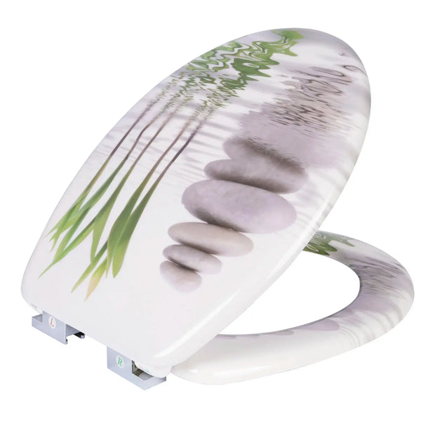 Abattant WC Vert Soft-Close Universel Pierres - La Boutique Des Toilettes 
