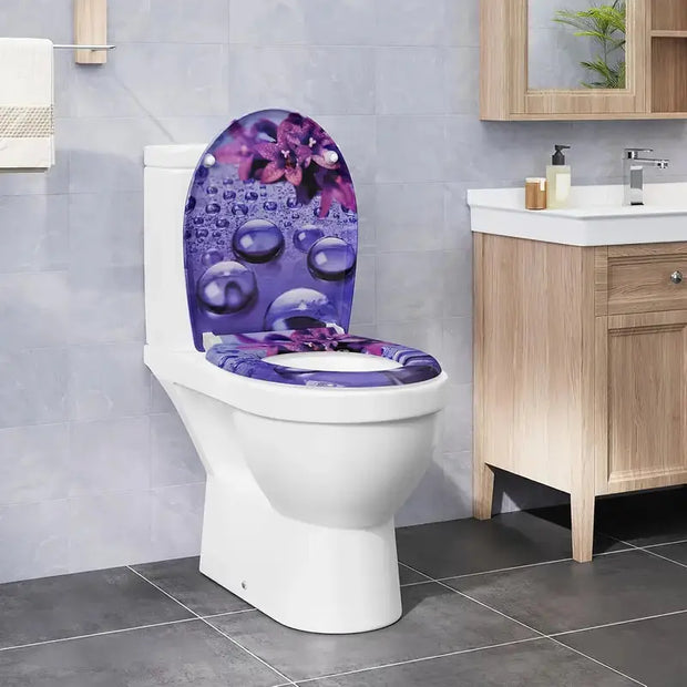 Abattant WC Violet Soft-Close Universel Amorti
